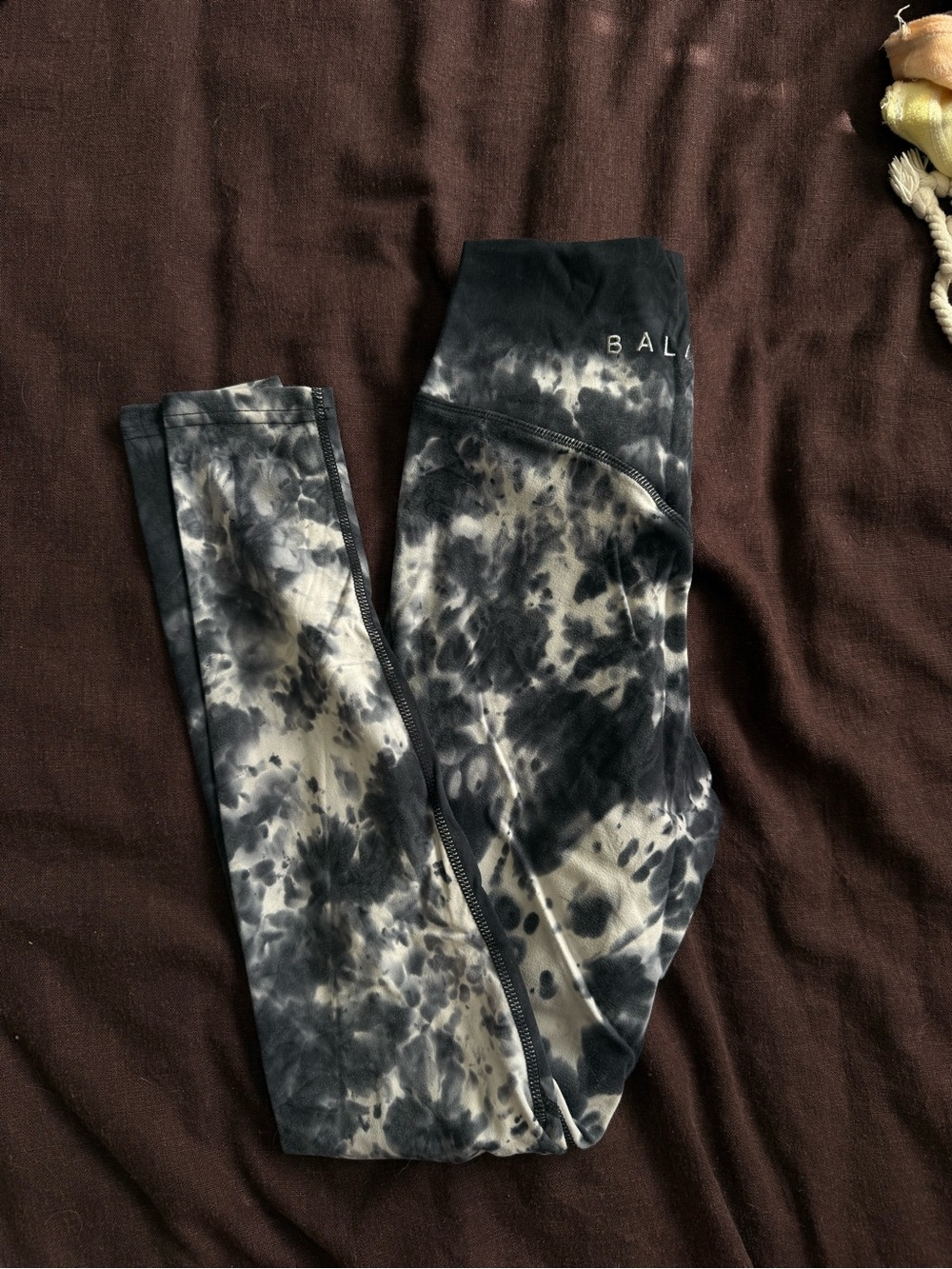 BAL Tie-Dye Black & White Leggings